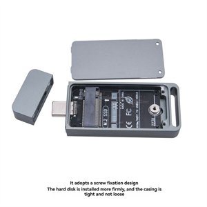 M.2 2230 NVME/SATA SSD Pièce jointe USB3.2 Type C 10Gbps Solid State Drive Case Double Protocole External Hard Drive Case