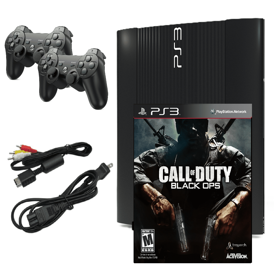 Restored Sony Playstation 3 PS3 Console Super Slim 250GB Black
