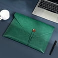 thumbnail image 1 of Clearance! Leather File Bag A4 File Bag Briefcase Button Business Office Storage Portable Large Capacity Folder Deals of The Day Delivery Today Items #76, 1 of 7