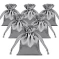 thumbnail image 1 of TOPTIE 50 PCS Gray Satin Gift Bags 2.8x3.6 Inches, Jewelry Bags with Drawstrings, Party Favors, 1 of 6