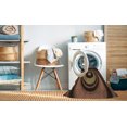 thumbnail image 2 of Ahgly Company Tapis d'Intérieur Lavable à la Machine, Carré, Transitionnel, Brun Pâle, Tapis de Zone, 3 Pieds Carré, 2 of 7