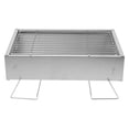 thumbnail image 1 of OUNONA 1 Ensemble Barbecue Argenté Portable pour Réunions de Famille et d'Amis, 1 of 8