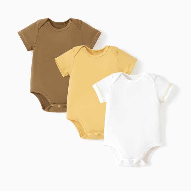 PatPat Cache-Couche à Manches Courtes Coloré en Coton Uni Menthe pour Bébé