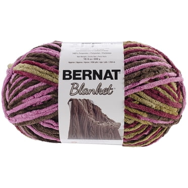 Bernat® Blanket™ #6 Super Bulky Polyester Yarn, Plum Chutney 10.5oz/300g, 220 Yards
