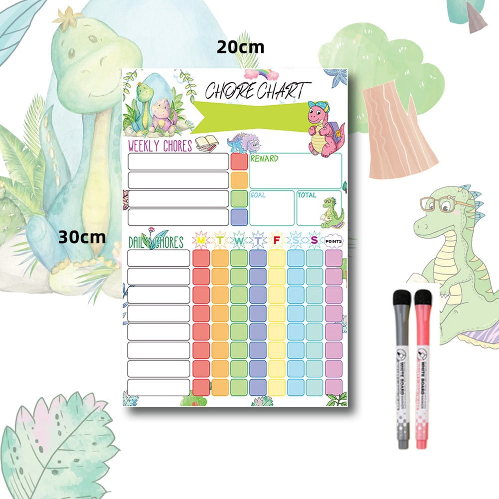 Lefu Magnetic Weekly Planner, Dry Wipe Fridge Whiteboard or Dry Erase Calendar Board
