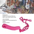 thumbnail image 3 of Corde Tressée Licol, Polyester Tissage Licol Cheval avec Multi Noeuds Réglables Licol d'Entraînement Cheval Portable Sûr, Licol de Corde de Cheval Attaché, 3 of 8