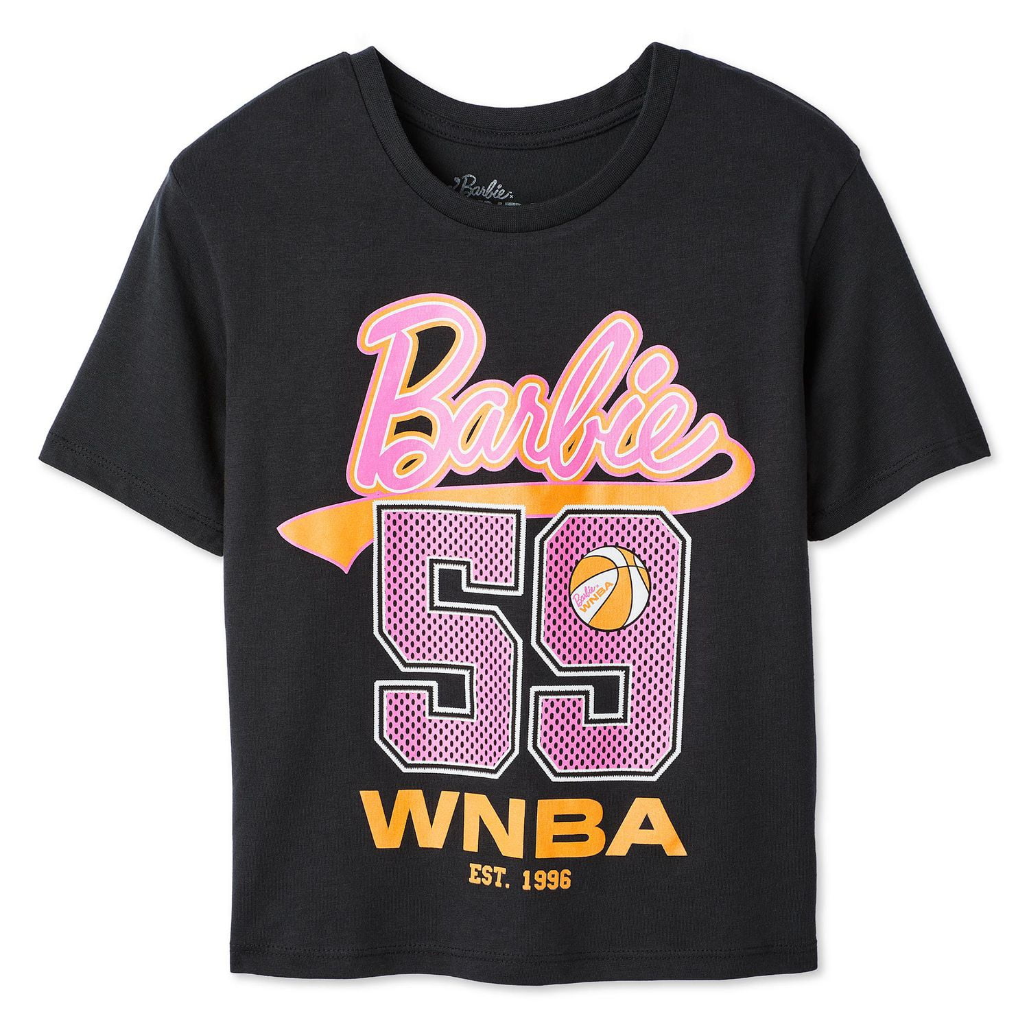 T-shirt avec imprimé graphique WNBA Barbie pour filles