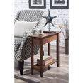 thumbnail image 3 of Convenience Concepts American Heritage Flip Top Wooden Side End Table, Walnut, 3 of 4