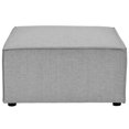 thumbnail image 2 of Modway Saybrook Fabric Upholstered Outdoor Patio Sofa Ottoman in Gray, 2 of 4