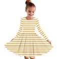 thumbnail image 1 of Robe Patineuse à Manches Longues pour Filles, Décontractée, Col Ras du Cou, Ligne A, Fluide, Automne, 4 à 13 Ans, 1 of 4