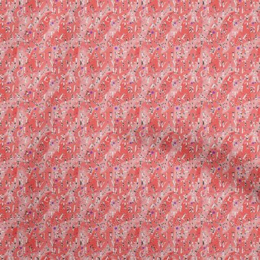 oneOone Cotton Poplin Twill Red Fabric Text Fabric For Sewing Printed Craft Fabric By The Yard 56 Inch Wide
