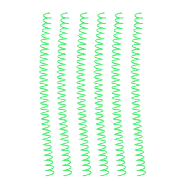 Spiral Binding Coil, Easy Cutting Large Capacity Sheet Binding Comb Pretty Colour For Paper Green