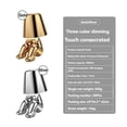 thumbnail image 3 of Mistaha Golden Lampe de Table Thinker avec Commande Tactile, Fonction à Intensité Réglable et Design Unique pour Pose Assise - Matériau en Résine, Câble de Chargement USB - Décor Moderne pour Chambre, Salon, Salle de Lecture, 3 of 5