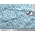 thumbnail image 2 of Soimoi Modal Satin Fabric Scales Geometric Print Sewing Fabric Yard 42 Inch Wide, 2 of 3