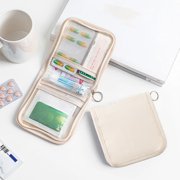 3Pcs Portable Organizer Bag, Uscallm Portable Organizer Bag Travel Medication Pill Case Daily Pill Box Small Standing Bag Compact Pill Organizer for Travel