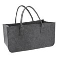 thumbnail image 4 of Folding Storage Bin, Storage Basket with Handles, Organizing Toys, Clothes, dark gray, 4 of 9