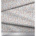 thumbnail image 3 of Soimoi Polyester Crepe Fabric Earthworm,Fruit & Insect Decor Fabric Printed Yard 42 Inch Wide, 3 of 3
