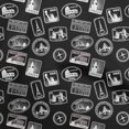 thumbnail image 1 of oneOone Viscose Jersey Black Fabric Travel Craft Projects Decor Fabric Printed By The Yard 60 Inch Wide, 1 of 5