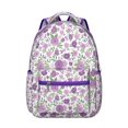 thumbnail image 1 of Bright Floral Print Student Backpack Lightweight, Multifunctional School Backpack with Romantic Rose and Peony Pattern, Adjustable Strap, Perfect for Everyday Use, 1 of 6