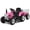 Pink, variant on Costway 12V Kids Ride On Tractor with Trailer Ground Loader w/ RC & Lights Red