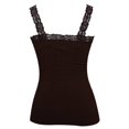 thumbnail image 2 of Womens Lace Trim Camisoles - Brown, 2 of 2