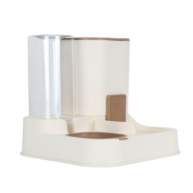 Distributeur Automatique d'Eau et de Nourriture, Distributeur et Arroseur Automatique pour Animaux PP 2 en 1 pour Intérieur