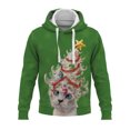 thumbnail image 1 of Tenmix Sweat à Capuche Homme Impression 3D Coupe Régulière Noël avec Cordon de Serrage Style O 2TG, 1 of 2