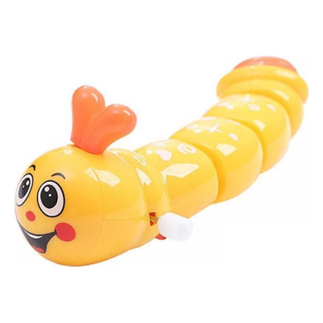 Wuffmeow Pet Cat Chases Chain Clockwork Cute Caterpillar Toys Rattle Interactive Game Pet Supplies