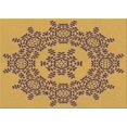 thumbnail image 1 of Ahgly Tapis Rectangulaire Lavable en Machine Intérieur Transitionnel Marron Sienne, 8 Pieds x 10 Pieds, 1 of 7