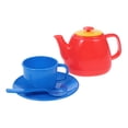 thumbnail image 4 of Amdohai Portable Tea Set with Carrycase Pastel Colours Plastics Toys for Children Kids, 4 of 7