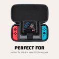 thumbnail image 4 of PDP Étui de Voyage Mince de Luxe sous Licence Officielle Gaming pour Switch - Mario - Protection Semi-Rigide - Cuir PU Protecteur - Contient 14 Jeux et Console - Fonctionne avec Switch OLED et Lite - Parfait pour les Enfants, 4 of 10