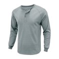 thumbnail image 3 of Innerwin Blouse Long Sleeve Mens Summer Tops Beach Solid Color Casual T Shirts Blue L, 3 of 5