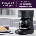 thumbnail image 3 of Mr. Coffee 5-Cup Programmable Coffee Maker, 25 oz. Mini Brew, Space-Saving Coffee Machine, Black, 3 of 6