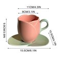 thumbnail image 2 of Suncoda Cup, Ceramic Coffee Cup and Saucer Set Home Restaurant Tea Cup Flower Tea Cup, 2 of 5