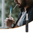 thumbnail image 1 of Windproof Torch Blue Flame Lighter Inflatable Gas Windproof Lighter Rechargeable Lighter Outdoor Barbecue for Camping Candle BBQ Hiking, 1 of 6