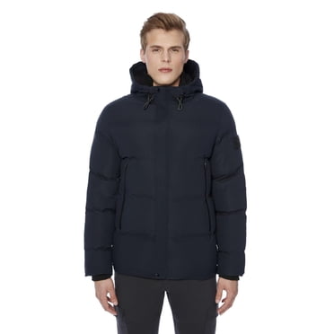 Dark Black Men's Insulated Puffer Jacket