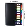 thumbnail image 3 of SIYTUAU Black Plastic Accordion File Folder 12.8X9.6X1.2 Inches 12 Pocket Organizer For Office Paperwork Documents Storage Portfolio Durable Polypropylene Material Black, 3 of 6