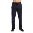 thumbnail image 1 of Men‘s Open Bottom Terry Sweatpants  Elastic Drawstring Waistband  Charcoal Grey S,navy(openbottom),M, 1 of 4