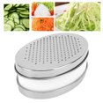 thumbnail image 1 of Parmesan Cheese Shredder, Cheese Grater Dual Sided Stainless Steel Box Grater Portable Food Shredder With Food Storage Container For Ginger Radish, 1 of 8