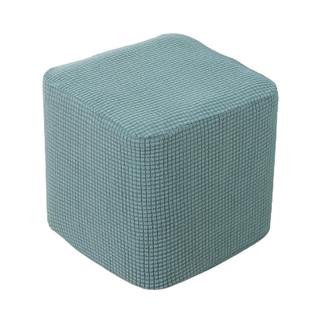 Cushis Housse de Pouf Rectangulaire Repose-Pieds Salon Douce avec un Motif jacquard Texturé en Mélange Extensible de polyester et spandex. Convient aux ottomans de 10-13 Pouces de Longueur, Largeur et 12-14 Pouces de Hauteur. Exposée dans une Couleur Sarcelle Atténuée, Cette Housse Protège contre les Taches et l'Usure Tout en Rehaussant l'Apparence des Espaces de Vie. Idéale comme Housse d'Ottoman Ou Housse de Housse.