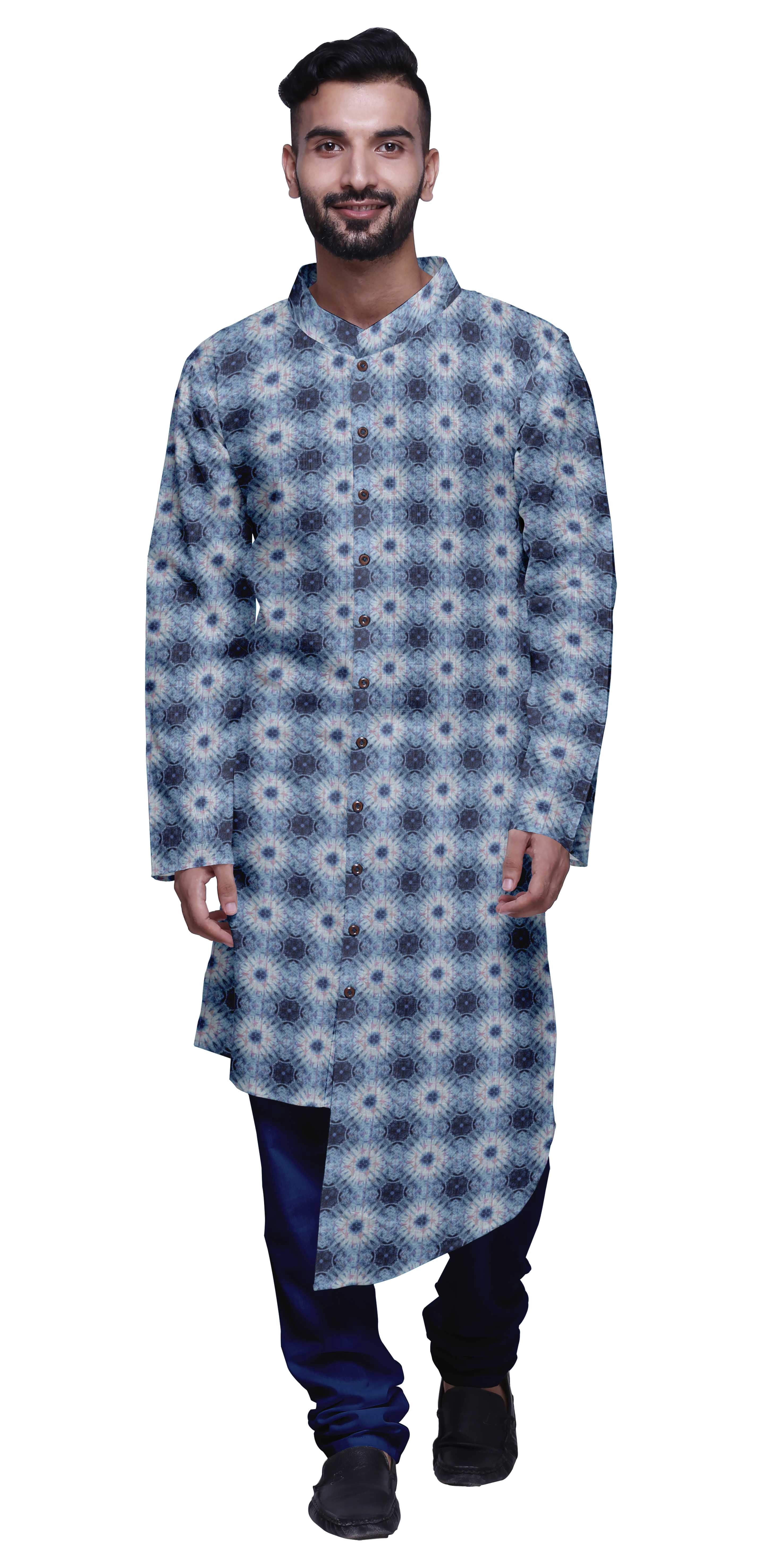Atasi Cotton Printed Kurta Set For Men Designer Casual Kurta Pajama Clothing