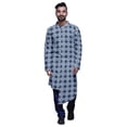thumbnail image 1 of Atasi Ensemble Kurta de Fête pour Hommes Col Mandarin Kurta Pyjama Ethnique Imprimé, 1 of 2