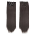 thumbnail image 1 of RKSTN Perruques Cheveux Humains Mode Cheveux Longs Extensions de Cheveux à Clip Perruque Lisse Complète Perruques Sans Colle, 1 of 4