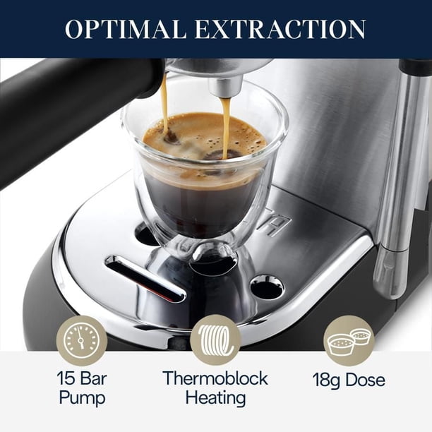De'Longhi EC885M Dedica Arte Pump Espresso Machine, in stainless