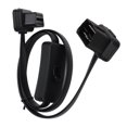 thumbnail image 2 of OBD2 Extension Cable, Black Male 16 Pin Diagnostic Flat Cord Adapter Connector Female 8 Core OBD2 Extension Cable With Switch, 2 of 8