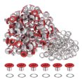 thumbnail image 1 of Unique Bargains 100PCS Grommets Eyelets 1/5 Inch (5mm) ID Hole Metal Self Backing Eyelet with Washers for Leather Red, 1 of 7