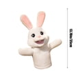 thumbnail image 2 of Eoozwa Mignonne Marionnette à Main Lapin avec Bouche Mobile Jouet Ventriloque pour Performance Jeu de Rôle Interactif Cadeau de Pâques, 2 of 5