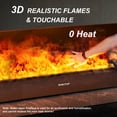 thumbnail image 3 of 39.3" Water Vapor Electric Fireplace for Home Decoration No Heating Humidifier Fire Place for Freestanding&Insert Installing, 3 of 10