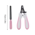 thumbnail image 2 of UsTZtai Curved Handle Pet Nail Clippers with File, Stainless Steel Trimmer for Dogs and Cats, Grooming Tool Kit, 2 of 4