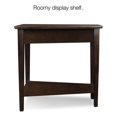 thumbnail image 2 of Leick Furniture Recliner Wood Wedge Table in a Chocolate Oak Finish, 2 of 6